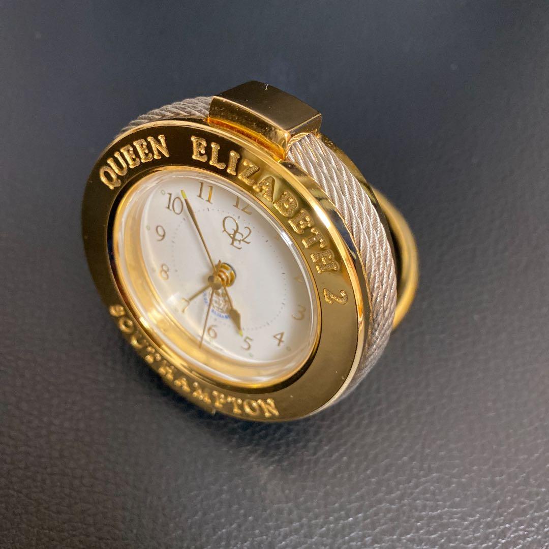 クイーンエリザベス2号 限定品 置き時計 K18 金メッキ仕上げ - メルカリ