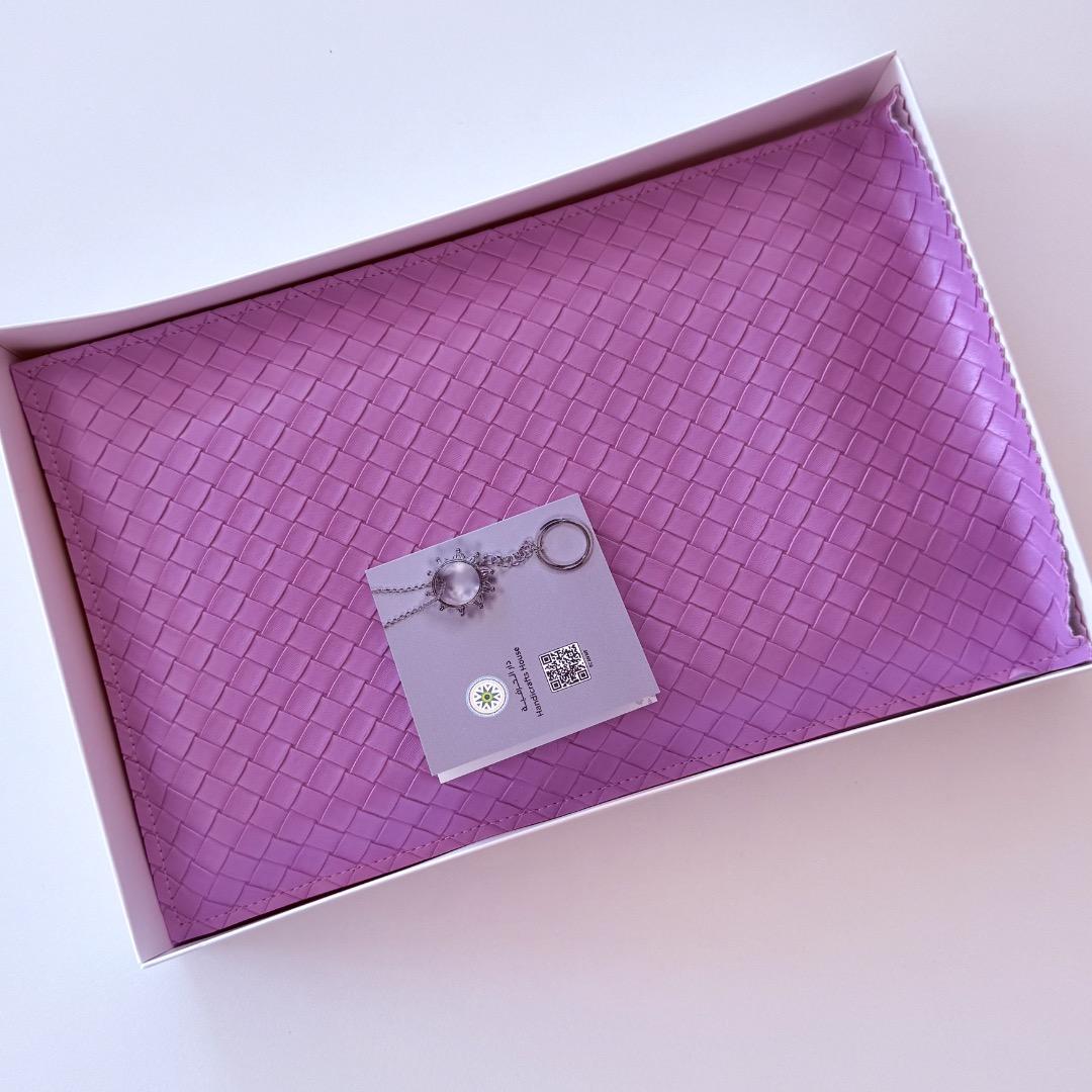 オマーン万博 ハンドメイド クラッチバッグ(紫色)
