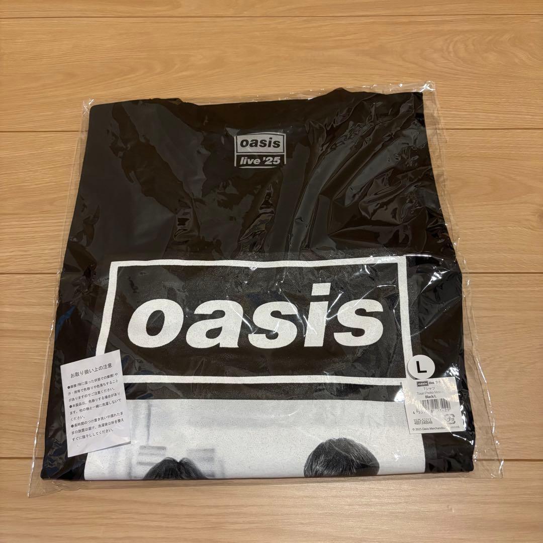 【新品】oasis live’25 Tシャツ Ｌサイズ オアシス ショッパー付