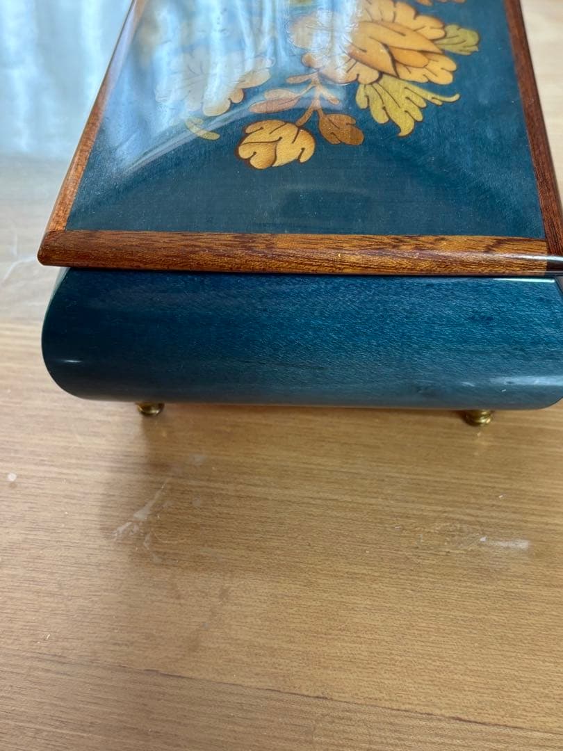 sale❣️未使用ビンテージ イタリア製象嵌細工オルゴールMARIORITA動作品