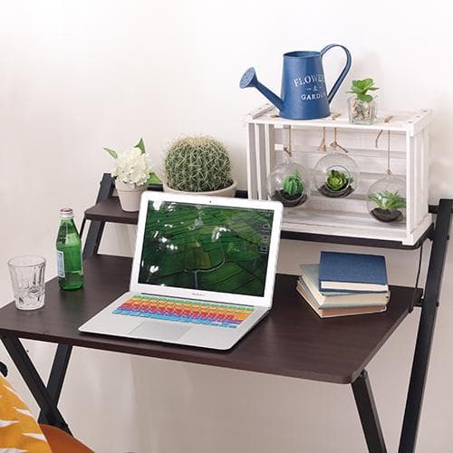 《新品・送料無料》《完成品》フォールディングワークデスク D.BR×BK