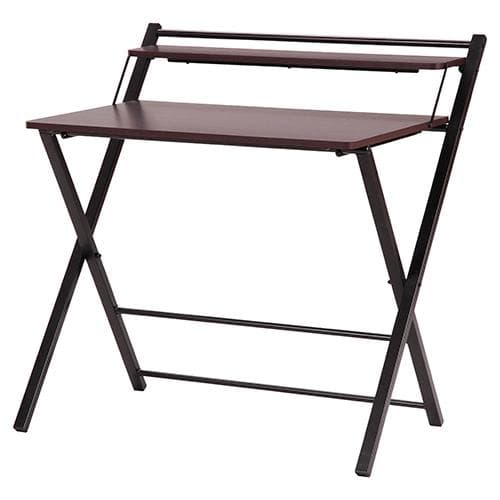 《新品・送料無料》《完成品》フォールディングワークデスク D.BR×BK