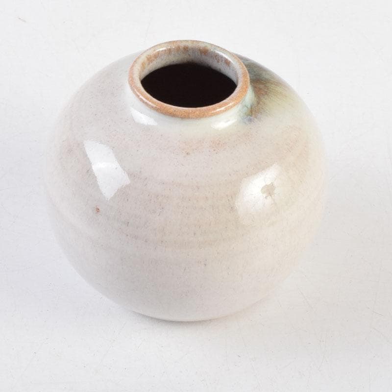 よりまき様専用 茶道具 板谷波山作 素釉 茶入 仕覆付 共箱 D 9192