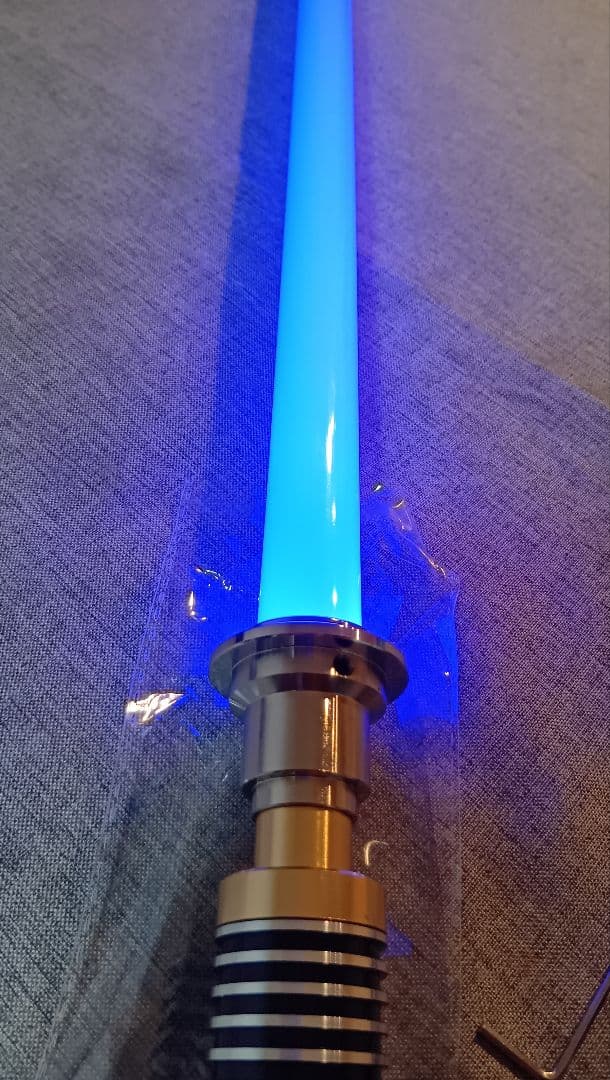 合金製ライトセーバー ルーク仕様 SWギミック 振動 音 光 usb充電 新品