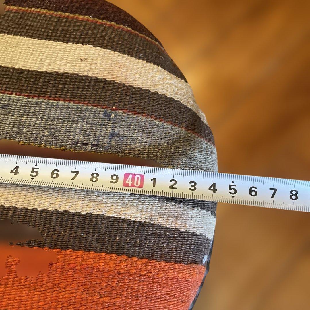 オールドキリムベンチスツール　椅子　昭和ヴィンテージ