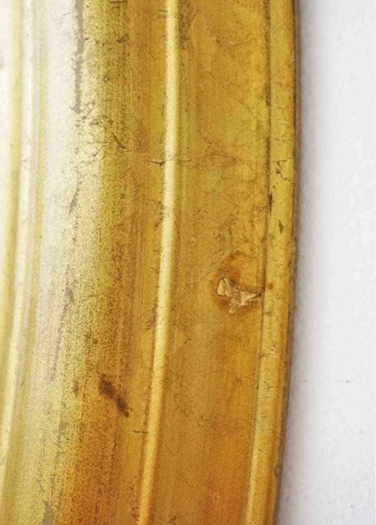 ヴィンテージ/楕円形/壁掛けミラー