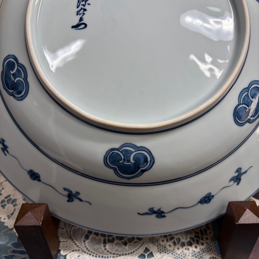 源右衛門 染付芙蓉手 大皿 木箱入り 深皿 - メルカリ