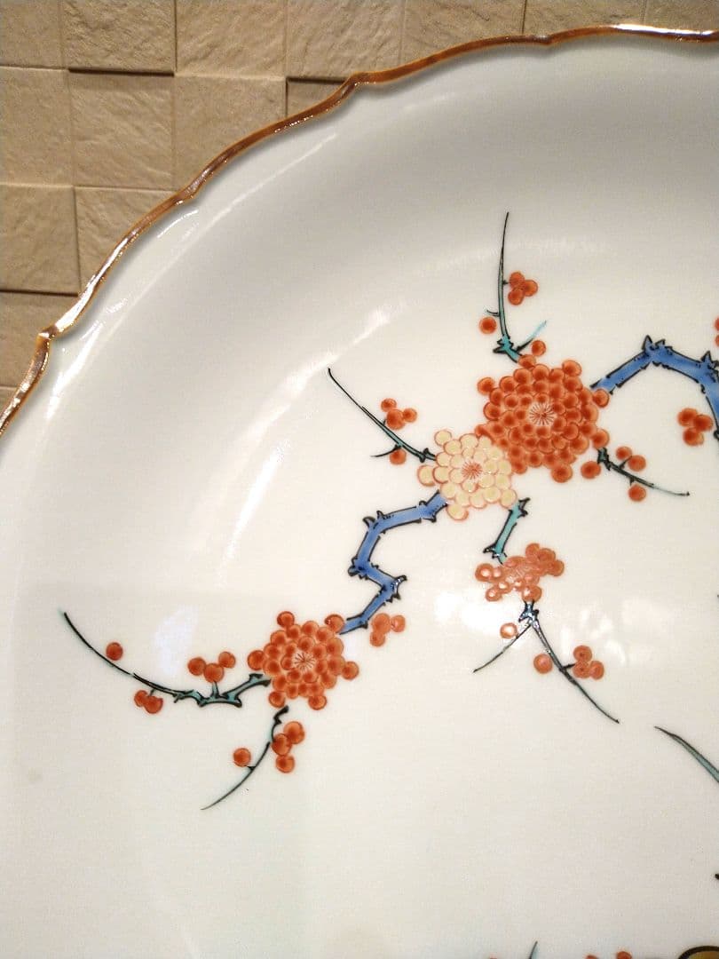 酒井田柿右衛門　梅文大皿　36cm