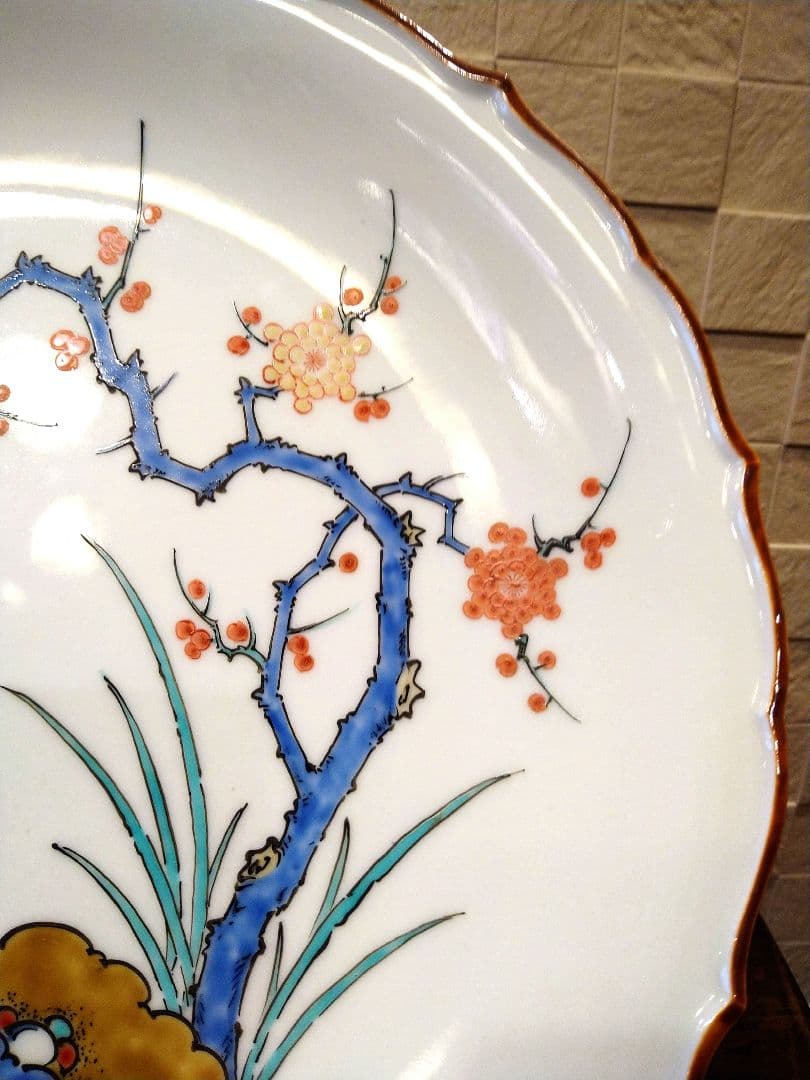 酒井田柿右衛門　梅文大皿　36cm