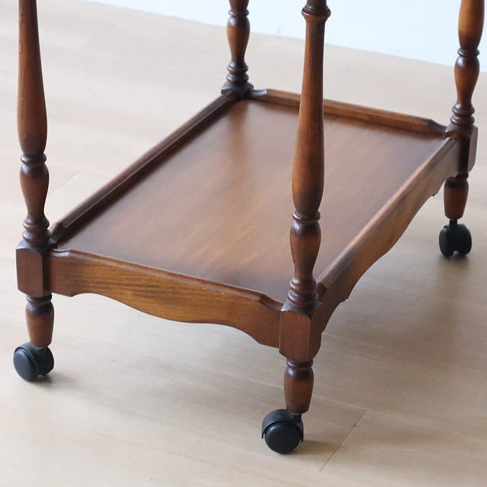 オールド カリモク コロニアル キッチンワゴン レトロ 木製