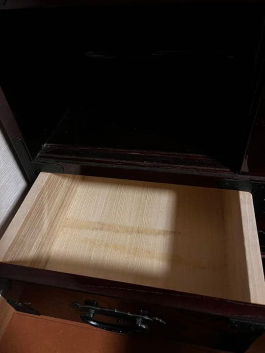 筑後民藝家具　筑後民芸 民芸家具 階段箪笥 彩り階段チェスト 右下がり