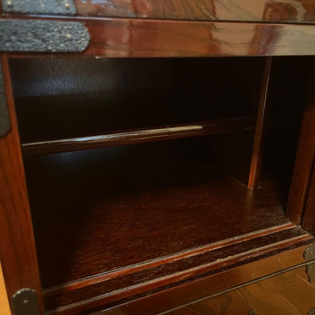 筑後民藝家具　筑後民芸 民芸家具 階段箪笥 彩り階段チェスト 右下がり