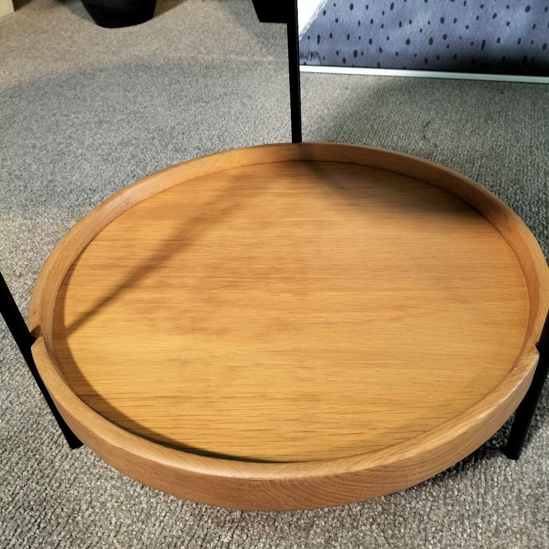 sketch 2段式サイドテーブル◆ナチュラルウッド展示品(2066)