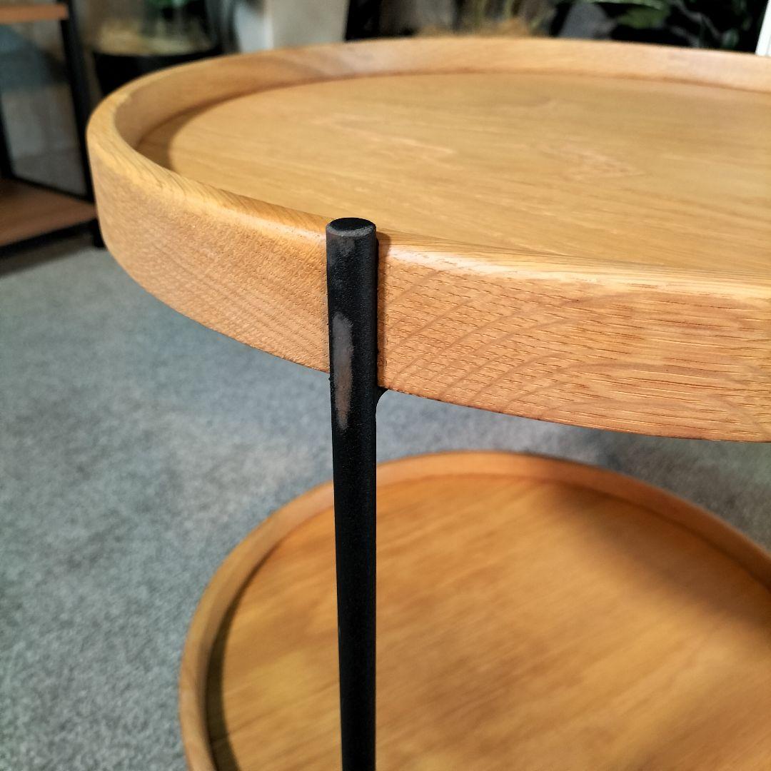 sketch 2段式サイドテーブル◆ナチュラルウッド展示品(2066)