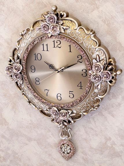 壁掛け時計 ウォールクロック シチリアーノ シルバー LS-B8216S-NY