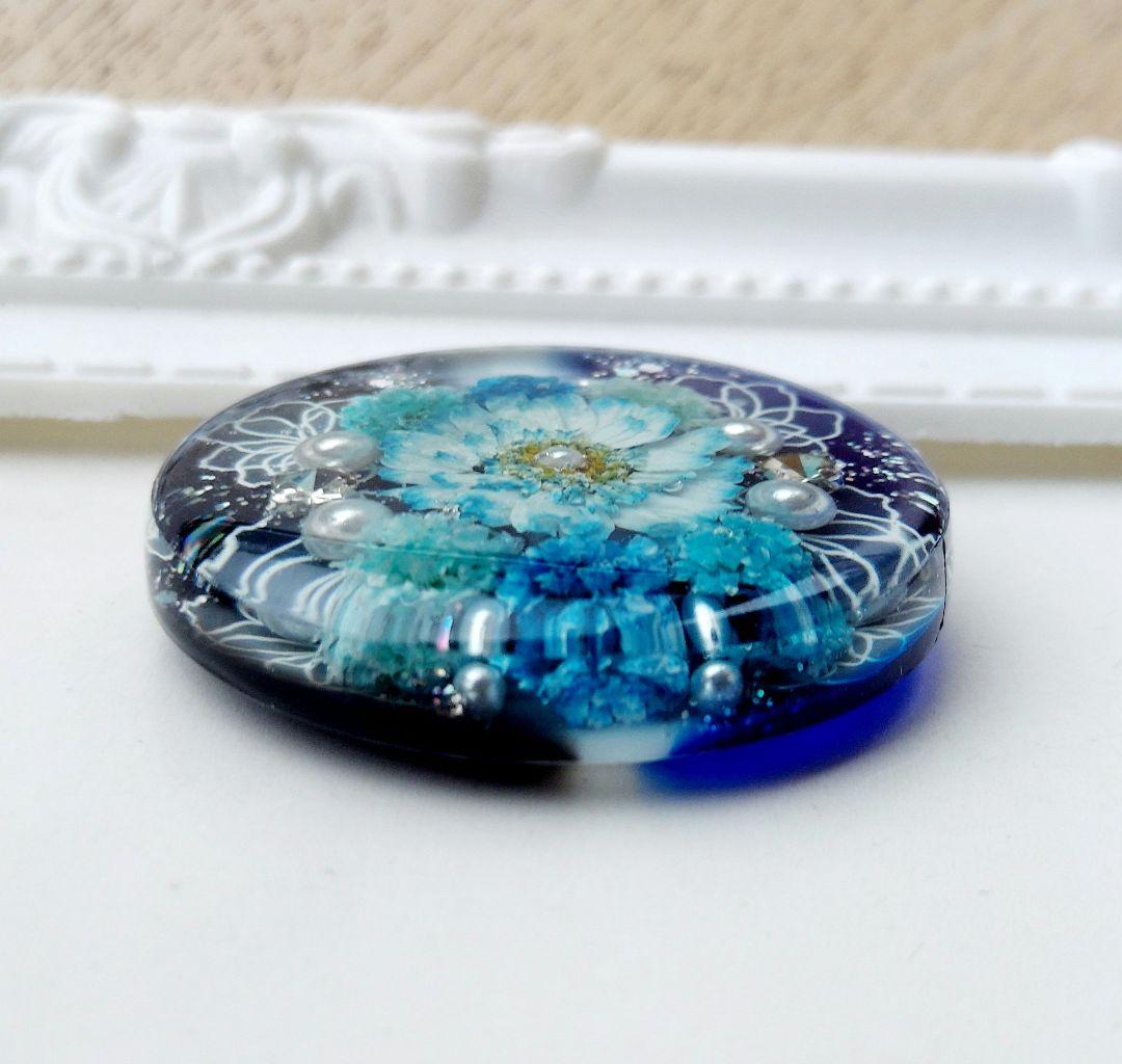 1347】レジンマトリカリアヘアゴムポニーフックブロ―チハンドメイド