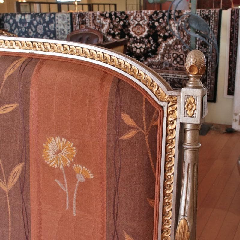 イタリア製二人掛けソファ ダブル クラシック ラブソファ レトロ 122-145