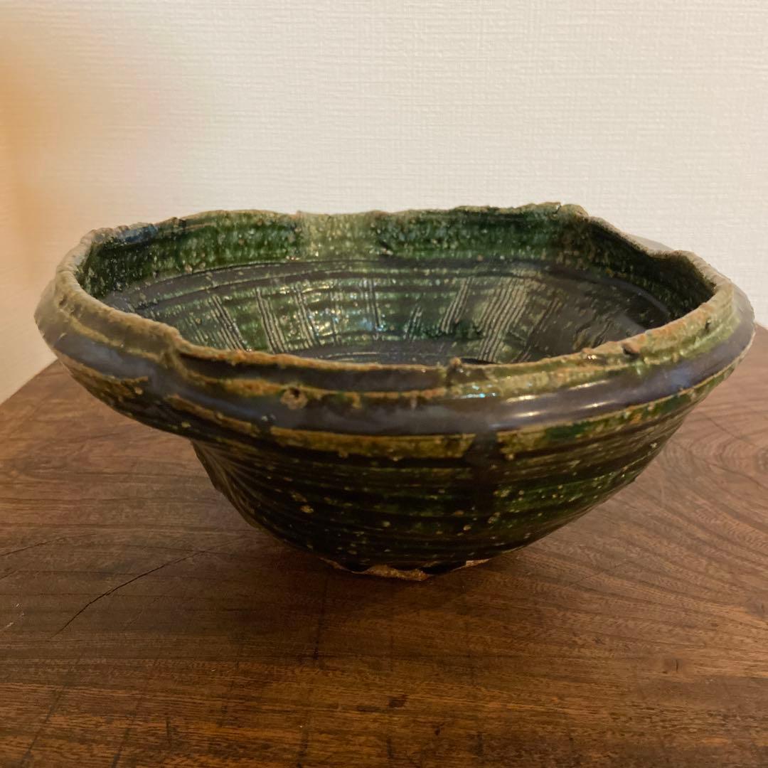 【個展作・特大片口】市野吉記 コウホ窯｜初期〜中期作風 朝鮮唐津系 大鉢