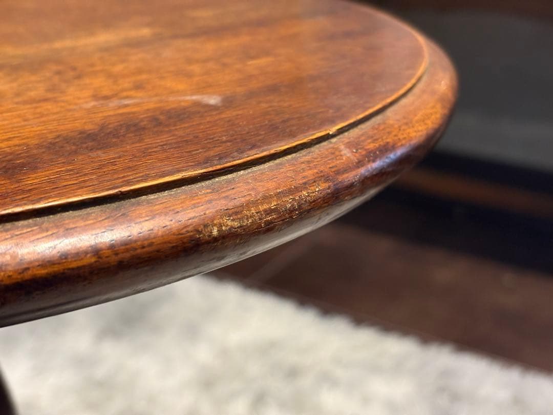 コーヒーテーブル サイドテーブル ナイトテーブル アンティーク 円卓 IG