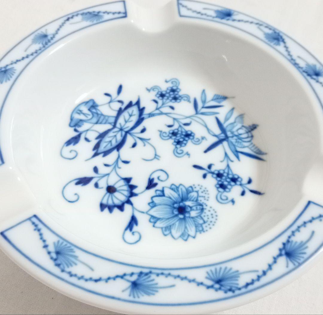 【美品 Meissen】マイセン ブルーオニオン アッシュトレイ 灰皿