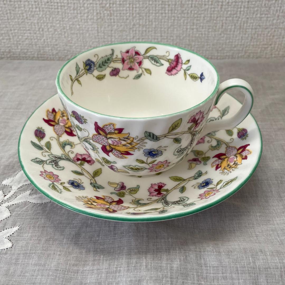 ミントン ティーカップ ソーサー ケーキプレート 3セット - メルカリ