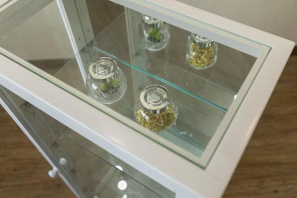 《新品・送料無料》コレクションケース　タテ型　ハイタイプ　DBR/WW