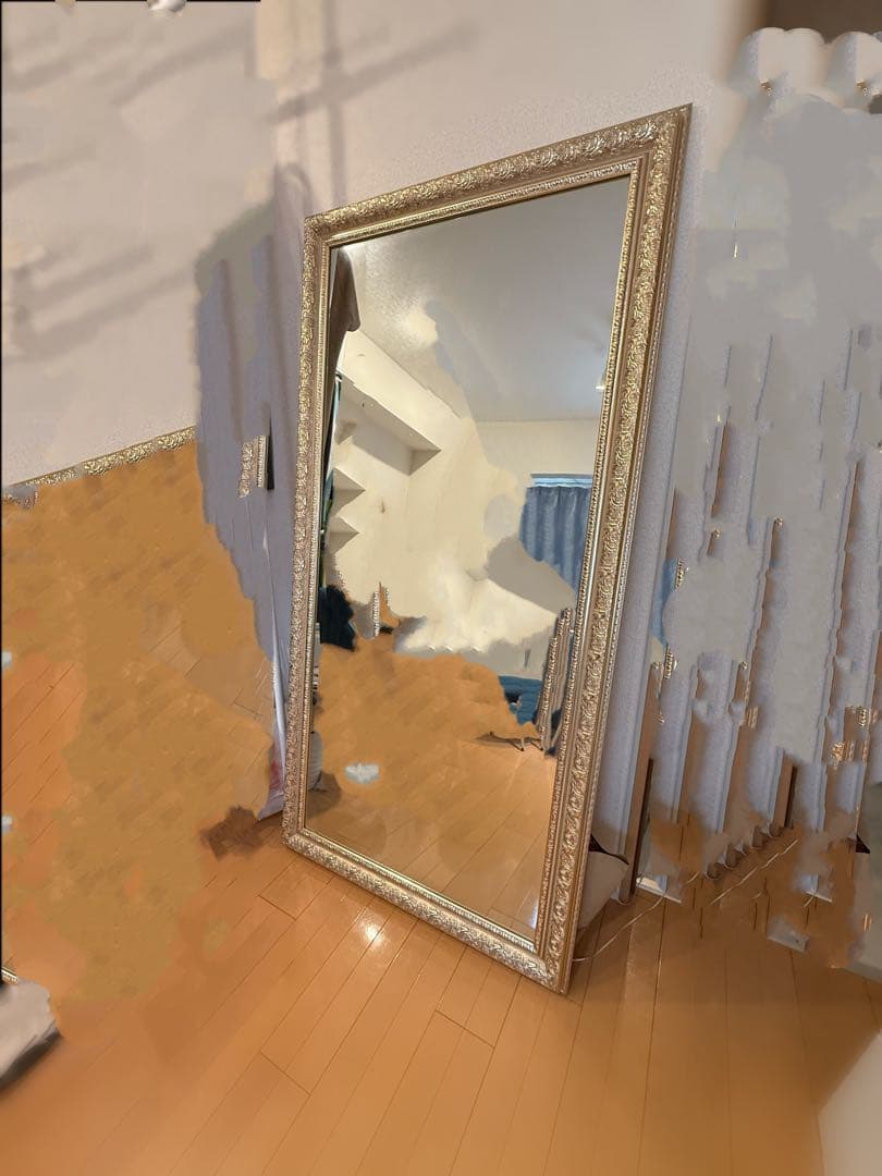 7月迄値下げ　送料込　アンティーク　ミラー　全身鏡