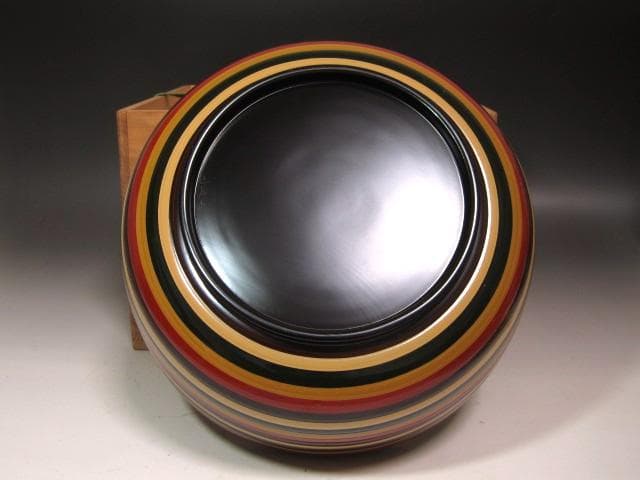 ☆ 川端近左 独楽塗喰籠 裏千家 十四代 淡々斎の花押がございます