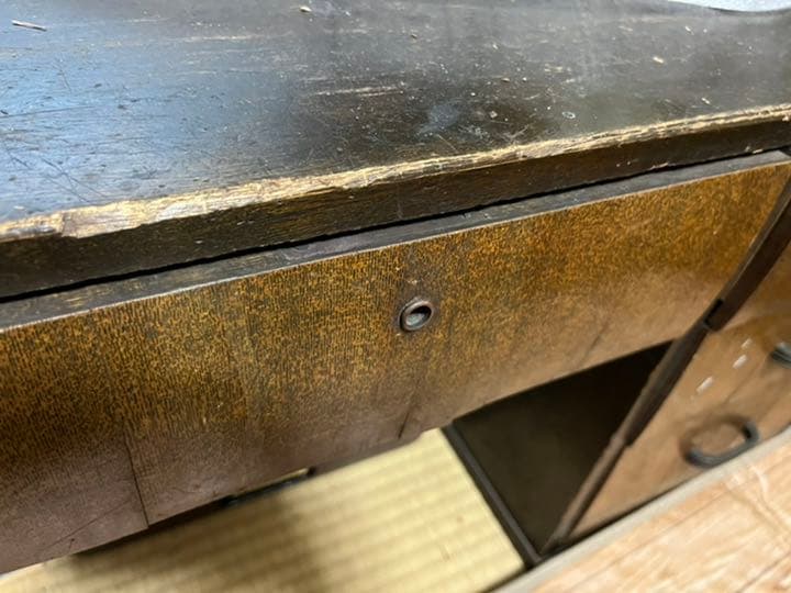 文机 昭和レトロ 勉強机 ヴィンテージ 古道具 アンティーク 当時物