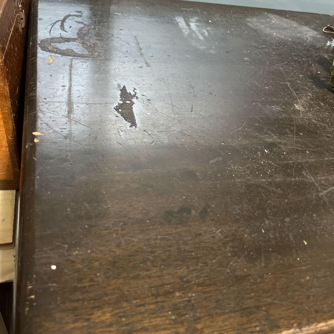 文机 昭和レトロ 勉強机 ヴィンテージ 古道具 アンティーク 当時物