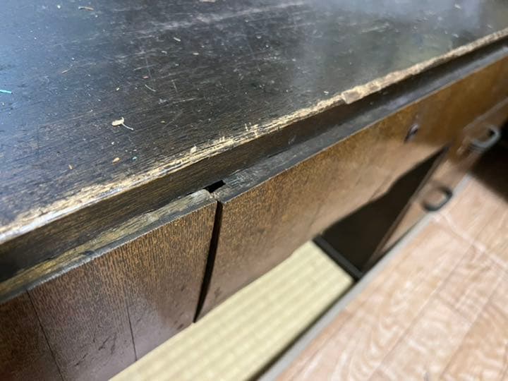 文机 昭和レトロ 勉強机 ヴィンテージ 古道具 アンティーク 当時物