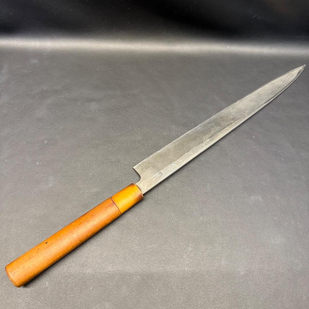 ◉前Ha1001 堺一文字光秀 柳刃包丁 和包丁 木製ハンドル