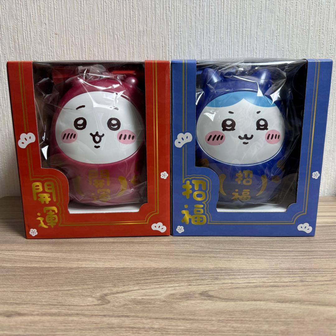 ちいかわ ダルマ型 貯金箱 ちいかわ ハチワレ 台湾 セブンイレブン