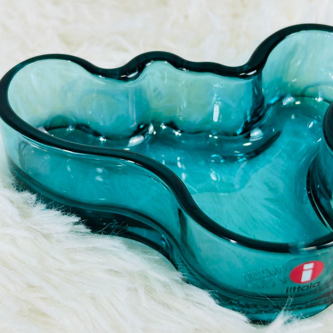 希少美品】イッタラ アアルト 98mm 限定カラー レア ペトロールブルー