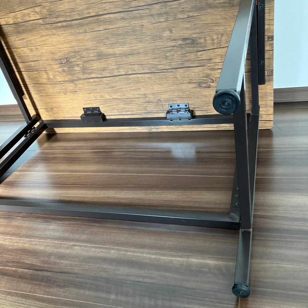 3*6様 幅100cm 折りたたみデスク FLAP 完成品 Brown Pine