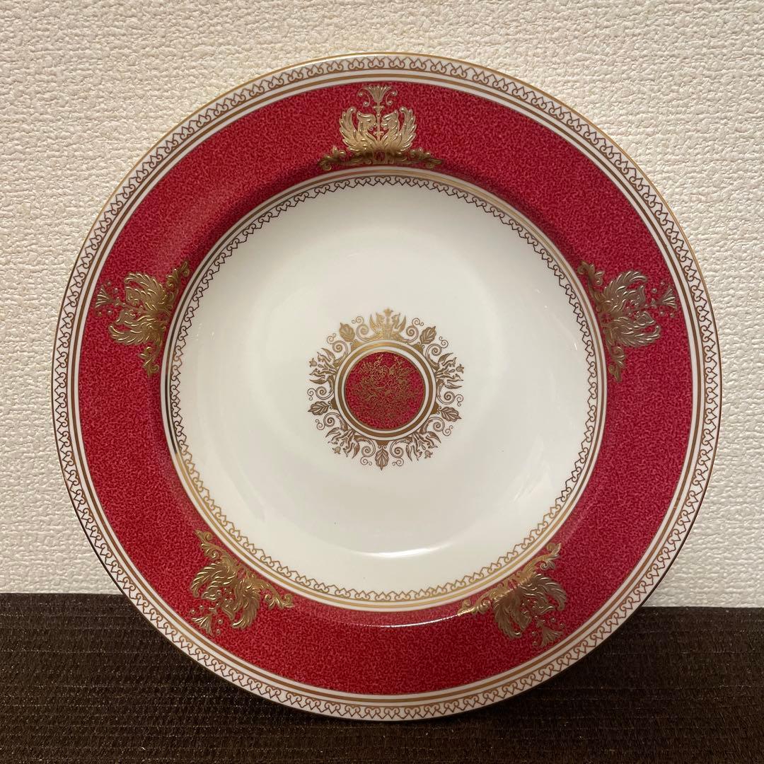 ウェッジウッド　コロンビア　パウダールビー　スーププレート