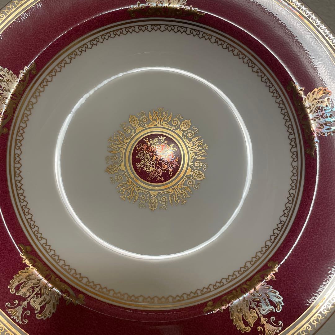 ウェッジウッド　コロンビア　パウダールビー　スーププレート