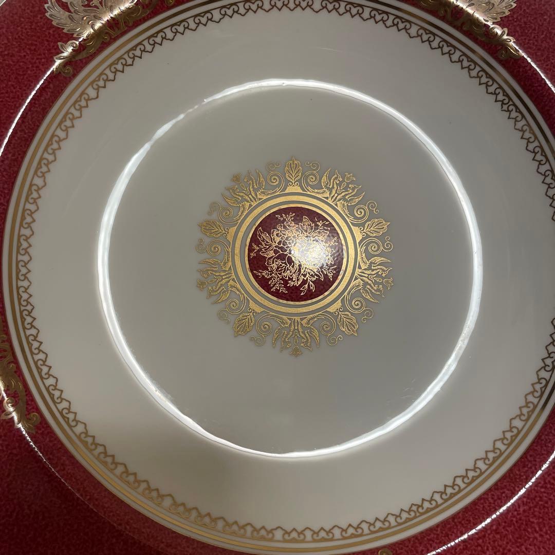 ウェッジウッド　コロンビア　パウダールビー　スーププレート