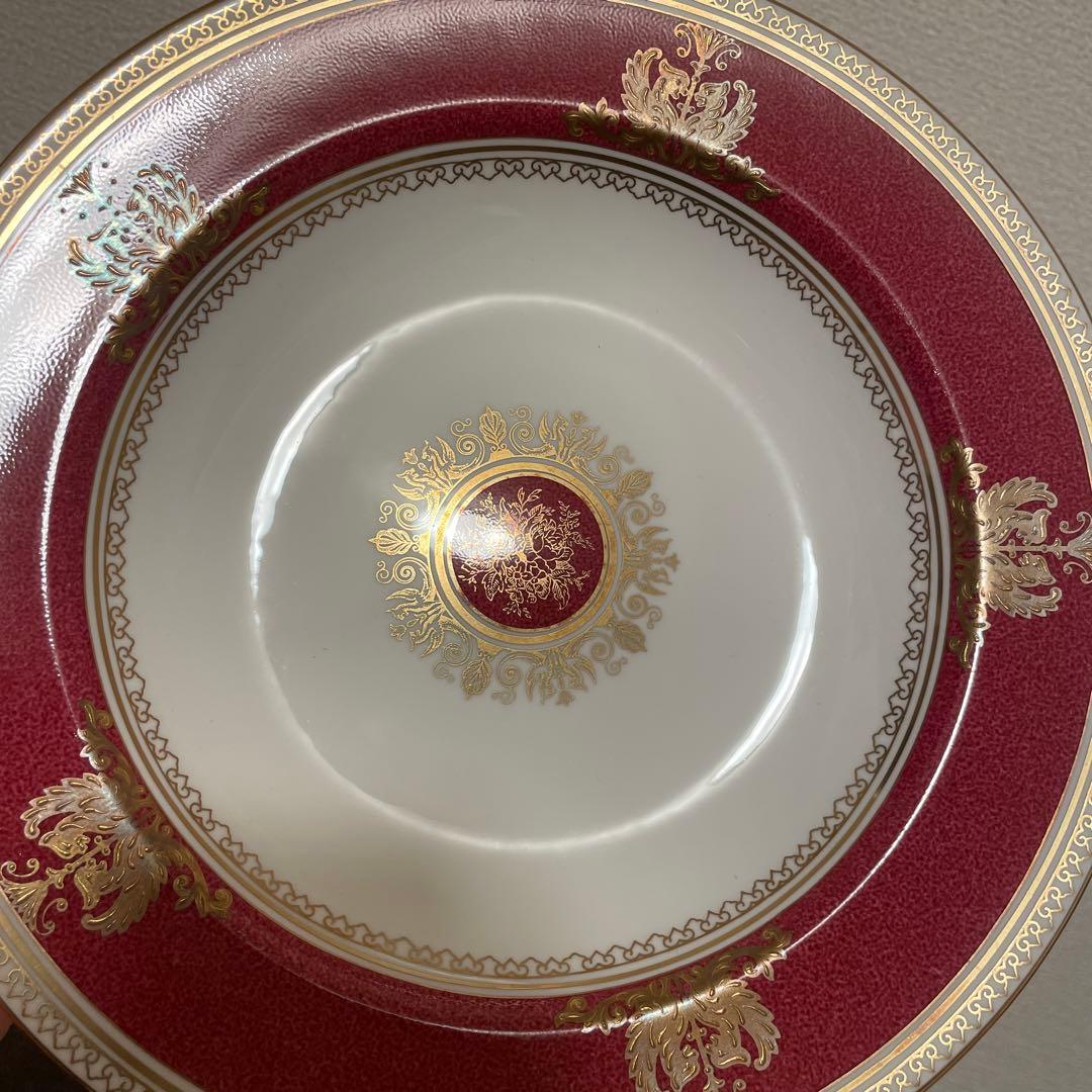 ウェッジウッド　コロンビア　パウダールビー　スーププレート