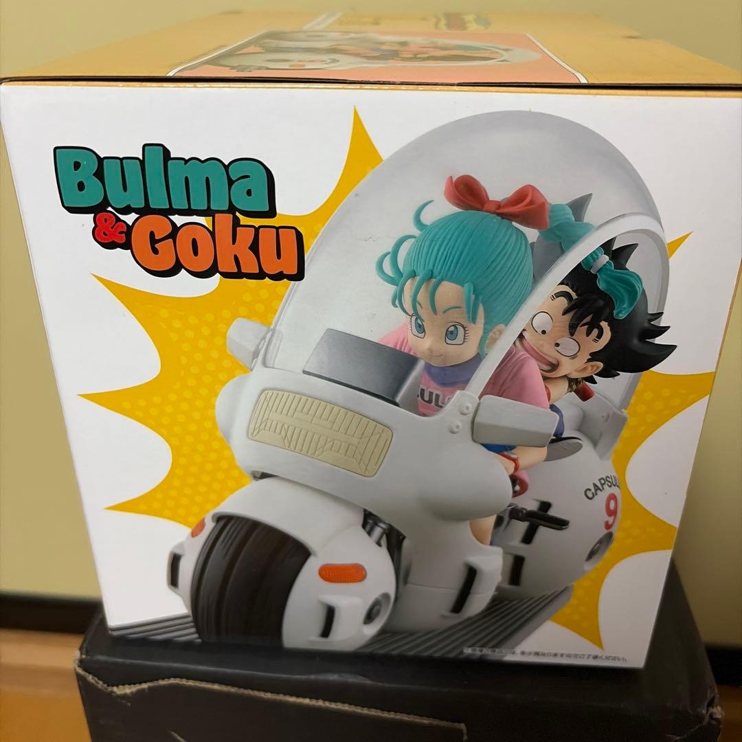 未開封】一番くじドラゴンボールA賞孫悟空&ブルマバイクフィギュア