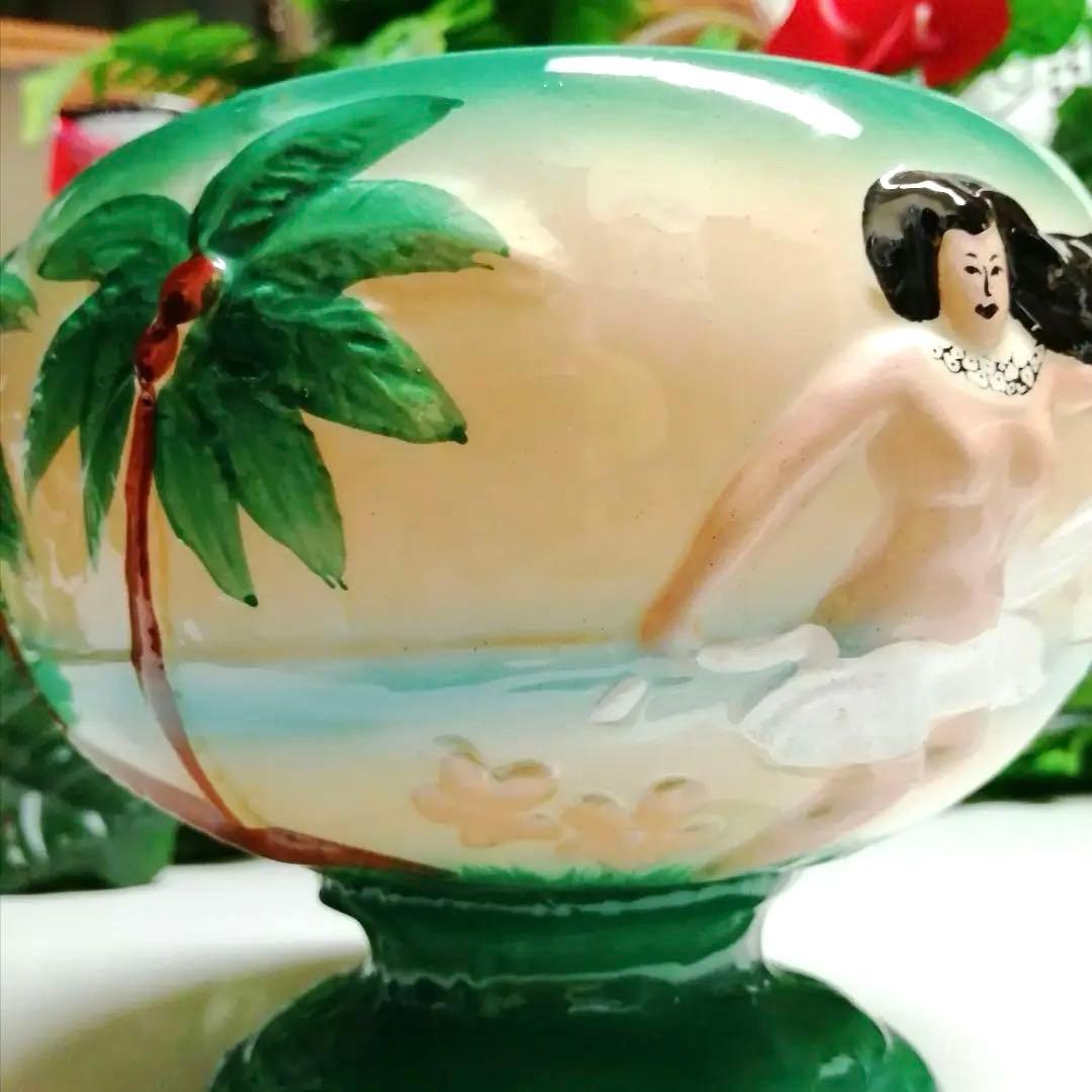 ハワイアンビンテージ☆TIKIボール☆フラガール☆メネフネ☆ハワイ置物