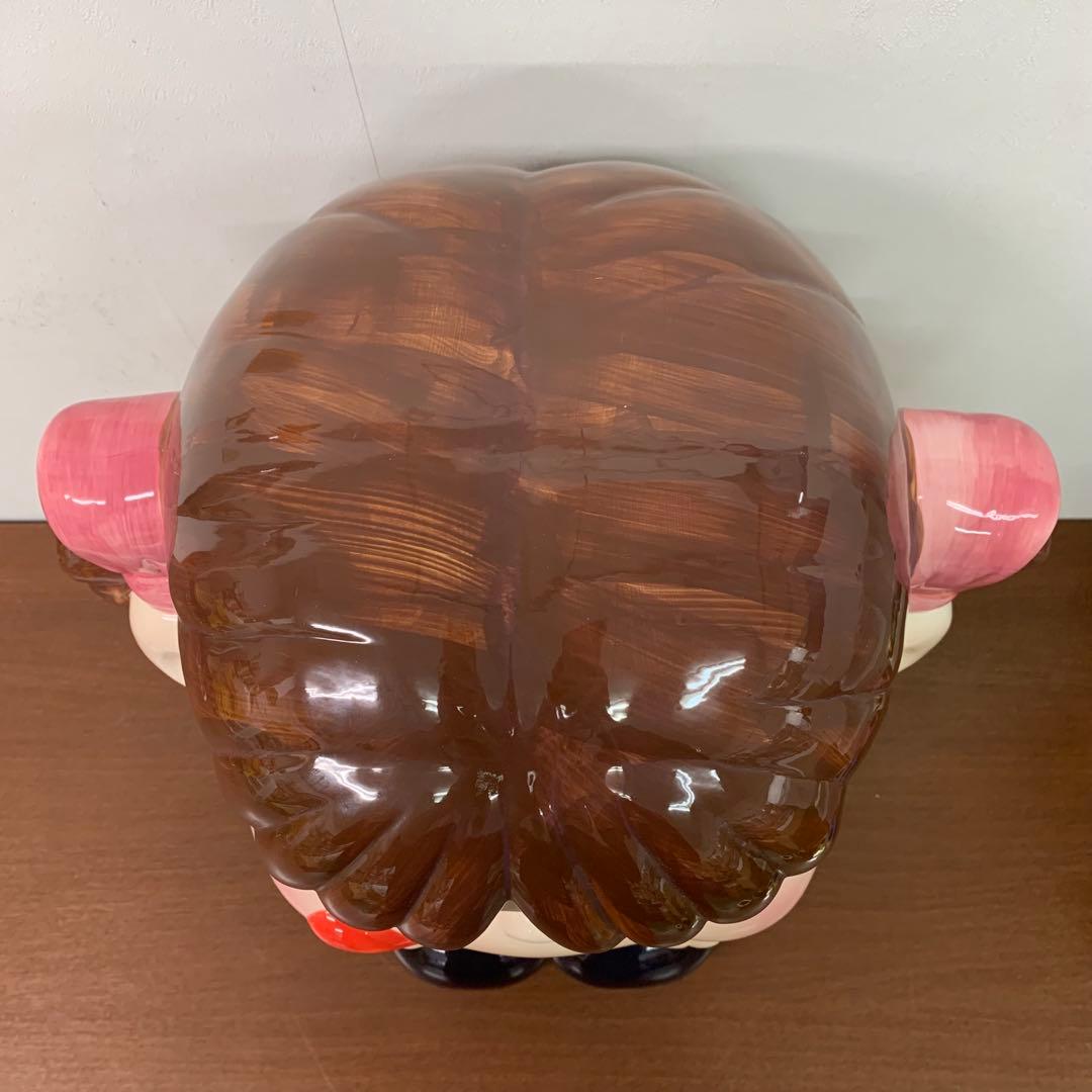 ❶希少 不二家 ペコちゃん ジャンボ 特大 陶器製置物 お座り 限定品 非売品