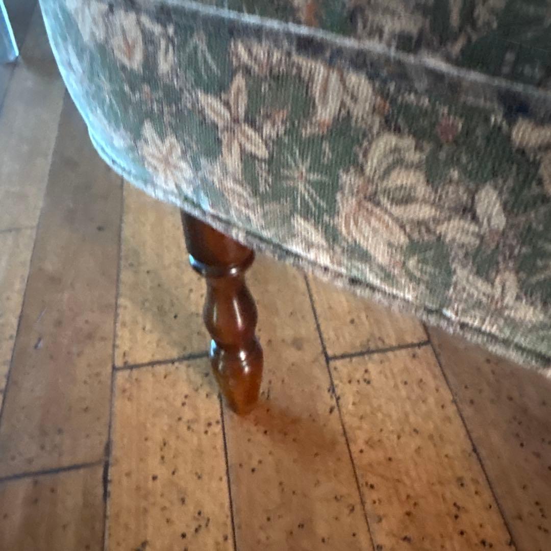 カリモク　 花柄オットマン RC6036GK