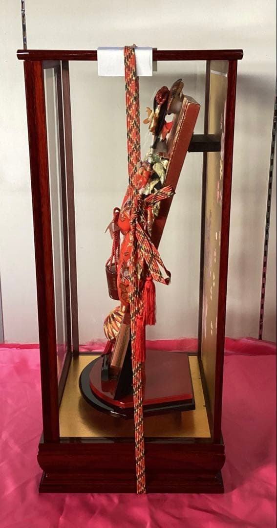 ⑤ 羽子板飾り　本仕立押絵　琴音　隆山作　16号　汐汲