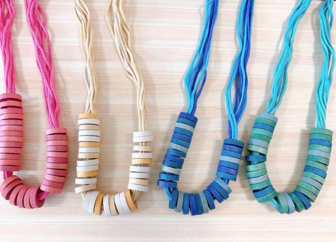 『mm588』アーリッカ〈ネックレス〉ピンク&ブルー２色セット ネックレス K10ピンクゴールド ピンクトルマリン エメラルド ピンク