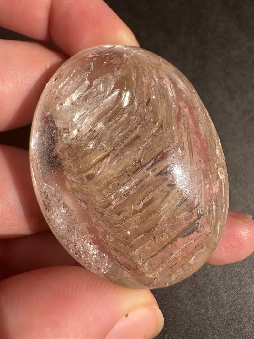 レア 大きめ水入り水晶 マイカ流砂 28g エレスチャル レインボーあり