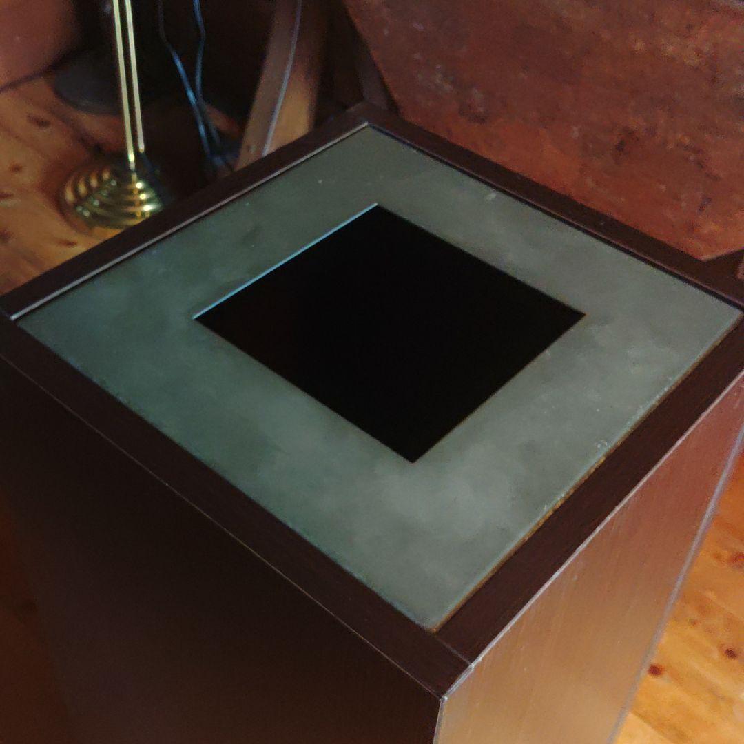 ダストボックス　ゴミ箱　業務用　大型　アイアン　ウッド