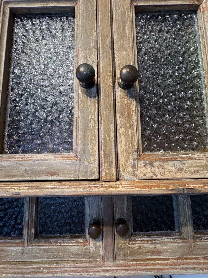 フランス　アンティーク　ウォールキャビネット　ヴィンテージ　ブロカント　シェルフ