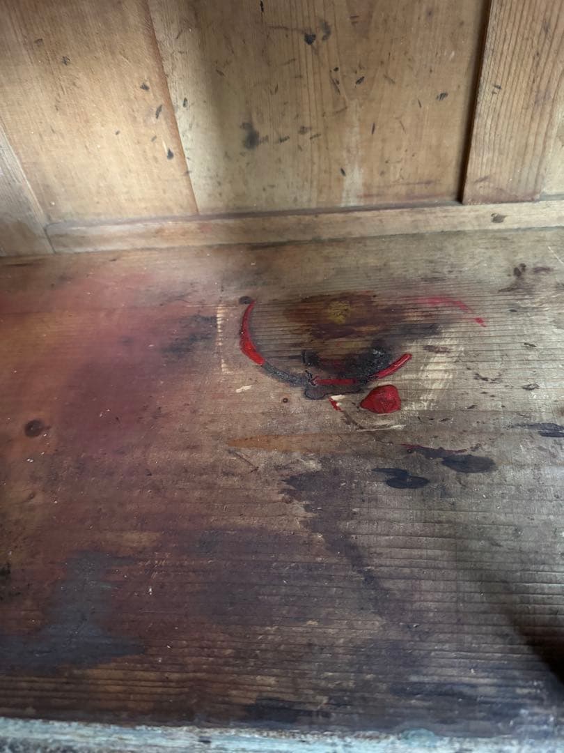 フランス　アンティーク　ウォールキャビネット　ヴィンテージ　ブロカント　シェルフ