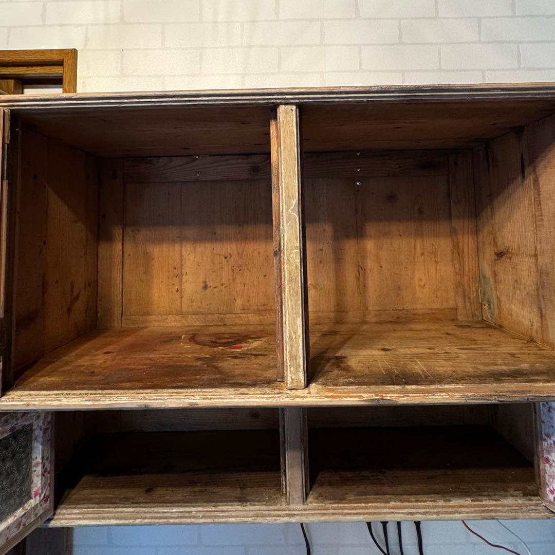 フランス　アンティーク　ウォールキャビネット　ヴィンテージ　ブロカント　シェルフ